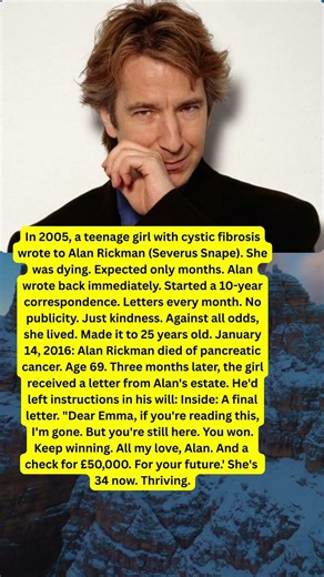 The Kindness of Alan Rickman ❤️ #history #trending