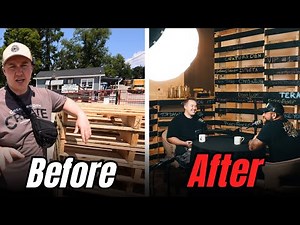 Pallet Wall Backdrop Build in 12 Hours | Full Process