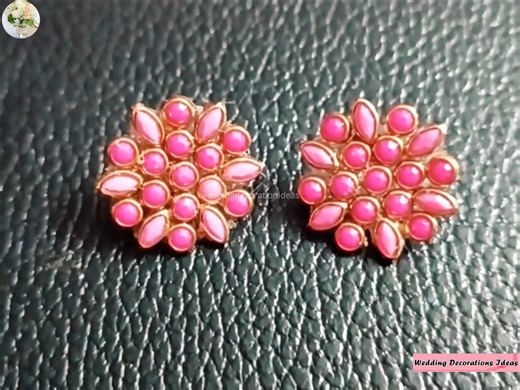 1.7K views · 60 reactions | How to Make Super Easy Earrings Technique for Beginners | Wedding Decoration Ideas | Facebook