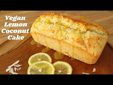 Vegan Lemon Coconut Loaf Cake (with Aquafaba)