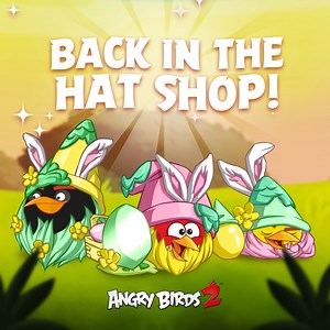 9.8K views · 195 reactions | 헧헵헲 험헮혀혁헲헿 헚헻헼헺헲혀 헛헮혁 헦헲혁 헥헲혁혂헿헻혀 혁헼 혁헵헲 헛헮혁 헦헵헼헽!讀 Flockers rejoice–the Easter Gnomes Hat Set permanently returns to the Hat Shop! Spend Black Pearls to obtain any hats you might have missed during the recent hat event. Happy flinging (and shopping)!️ | Angry Birds 2 | Facebook