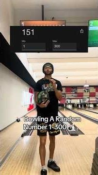 🎳 Bowling A Random Number 1-300: 128 🎳 #bowling #random #challenge #sports #shorts #ball #strike