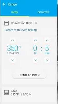 Samsung Smart Home App with Samsung Flex-Duo Range