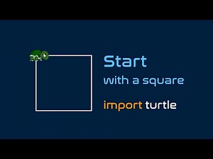 Python Turtle - Lesson 01: Start From The Square [海龟绘图 第1课: 从正方形开始]
