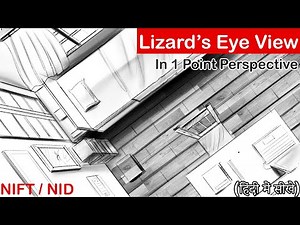 #7 How to Draw Lizards Eye View in One point perspective