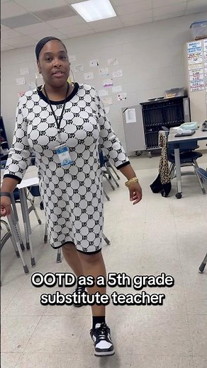 Outfit of the day as a 5th grade substitute teacher #substituteteacher #ootd #substituteteaching