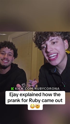 Ejay explained how the prank for Ruby came out 😳🤯#ruby #fyp #ejay #foryoupage
