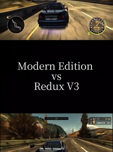 Need For Speed Most Wanted: Modern Edition vs Redux V3 Comparison