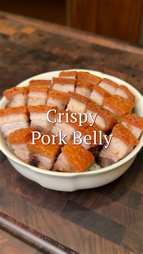Daniel Meng on Instagram: "Crispy pork belly Comment “recipe” and I’ll send you a link to my site"