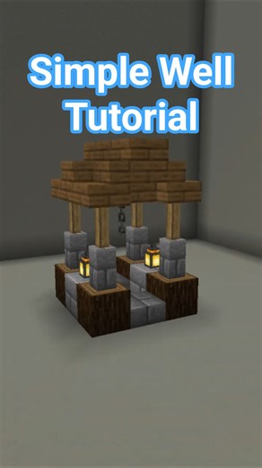 Simple Minecraft Well Tutorial!