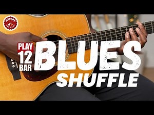 Learn an Easy 12 Bar Blues Shuffle on Guitar (Tab in Description)