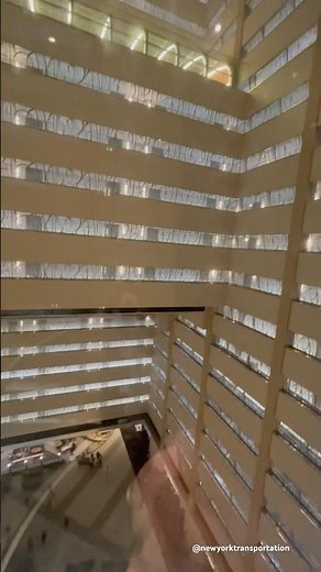 🏙️ Times Square Glass Elevator Ride: The View → Street Level (Marriott Marquis NYC)