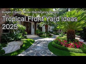 🌴 Tropical Front Yard Ideas 2025: Budget-Friendly & Low-Maintenance Designs