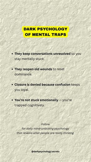 Dark Psychology of Mental Traps