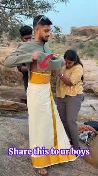 Dhoti draping #groom #wedding #styling #bride #style #trending #tips #shoot #learning #makeuplook