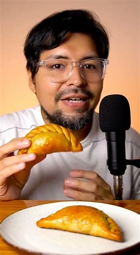 😋 empanada de pollo al horno #comida #empanada #mukbang