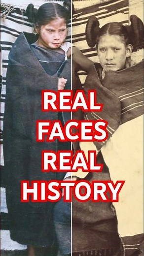 Silent Beauty – Native Women in Color #historyshorts #nativeamericans #colorized