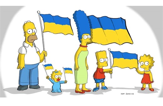 Ukraine-Krieg: „Die Simpsons“ zeigen Flagge