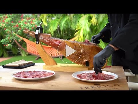 How To Carve A Whole Jamon Iberico De Bellota from Iberico Club [2 min Step-by-Step video]