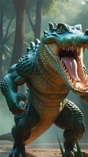 Epic Giant Crocodile Roar | 3D Cinematic Cartoon Animation