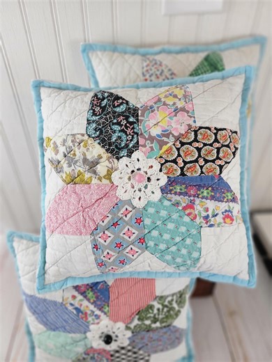 Vintage Quilt Pillow Antique Quilt Pillow Feed Sack Quilt Feed Sack - Etsy