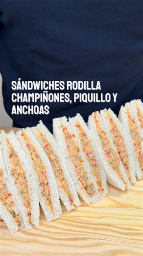 Gozoyas 🥑 Recetas saludables on Instagram: "SÁNDWICH DE CHAMPIÑONES, PIQUILLO Y ANCHOAS ESTILO RODILLA Este sándwich lo retiraron de la carta de Rodilla y nadie entiende por qué. Te leo en comentarios cuál quieres que sea el próximo. Ingredientes 👇🏼 -150 g de champiñones en conserva. -60 g de pimientos del piquillo. -20 g de anchoas. -60 g de queso crema. -50 g de mayonesa. -1 cucharada sopera de cebolla caramelizada. Elaboración 👇🏼 -Corta la cebolla en cu