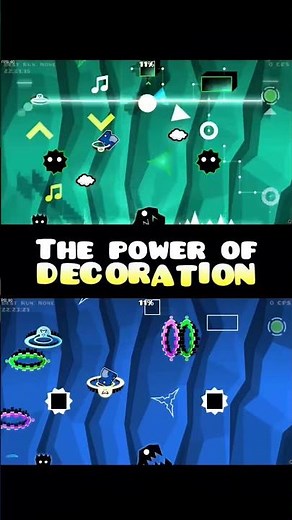 The POWER Of Decoration in GD🎄 #shorts