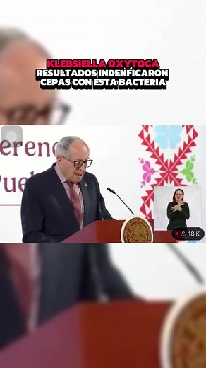 La #MañaneraDelPueblo || Secretario de Salud, dió a conocer los resultados que identificaron cepas con presencia de la bacteria Klebsiella Oxytoca y Enterobacter cloacae