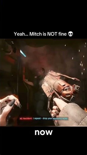 Cyberpunk really broke Mitch 💀 #cyberpunk2077 #gaming #gameplay #gamingshorts