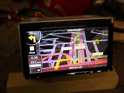 Sony touch screen GPS demo from Rapid Radio