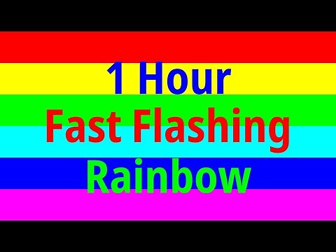 1 Hour Fast Disco Lights | Flashing Rainbow | Party | LED | *Be careful of flashing*