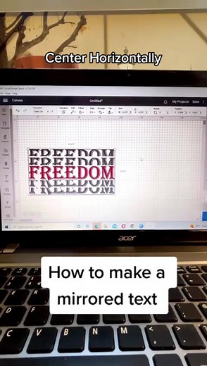 How to make a mirrored text #cricutdesign #cricutdesignspacetutorial #cricutdesignspace #cricuttutorial #SmallBusiness #smallbusinesscheck #diy