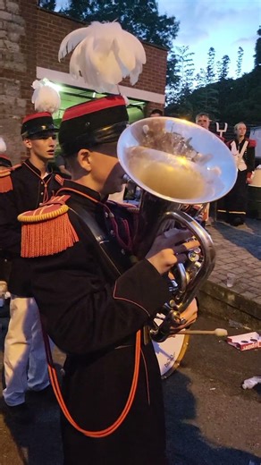 Marche Saint Roch et Saint Frégo Acoz 2023 22 Ambiance musicale par les phalanges musicales