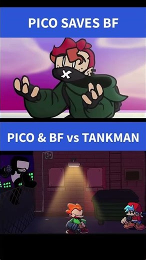 Pico Saves BF Pico & BF Fight Tankman FNF Mod #fnf #fridaynightfunkinmod