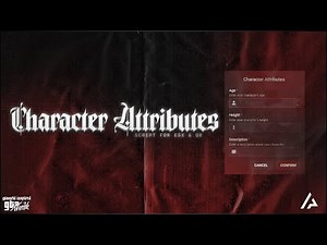 [ESX/QB] Character Attributes (SAMP/TEXT Roleplay Inspired) - FiveM Script