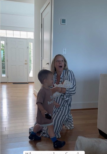 Toddler's Adorable Reaction to New Baby Sister