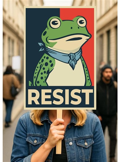 Resist Yard Sign – Frog Protest Sign, Political Yard Sign, Activist Garden Sign, Progressive Protest Decor - Etsy