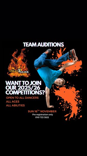  COMPETITION TEAM AUDITIONS TIME!  We’re looking for dancers of...