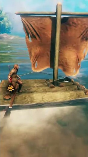 The EASIEST way to explore in Valheim | How to build a raft in 15 seconds | Valheim #shorts