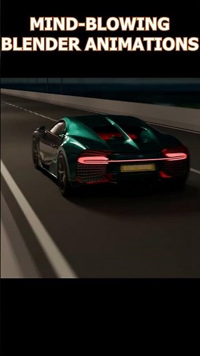 INSANE Bugatti Chiron Animation | Realistic Blender 3D Render 🚗💨 #Bugatti #Blender #3DAnimation
