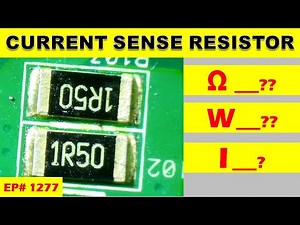 {1277} SMD current sense resistor Current and Power Handing