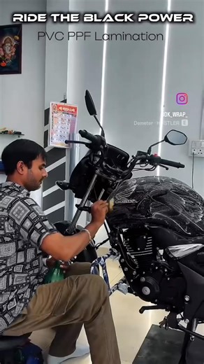 Honda Unicorn | Bike | Glossy PVC PPF Installation | Remove 1.5 years | No Paint Damage | dkwrap