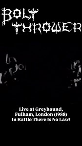 #boltthrower- Live at Greyhound, Fulham, London 1988. | Jo Bench - Bolt Thrower