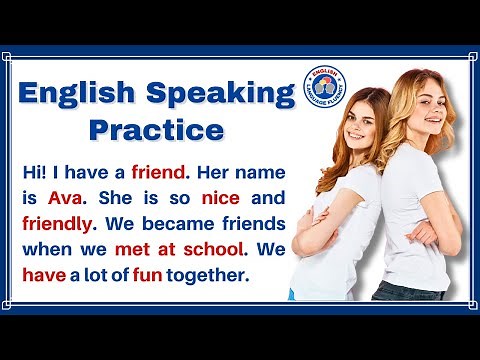 How to Talk About a Friend (My Best Friend Ava) English Language Fluency Speaking Practice with Quiz