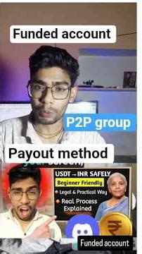 Best P2P group in India | convert USD to INR easily without bank freeze | Binance P2P Solution