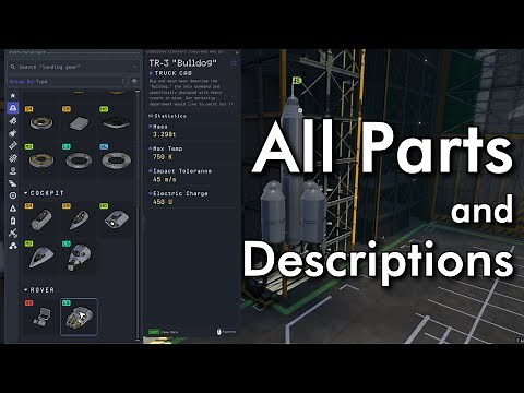 KSP2 - Quick look at all Parts and their Descriptions
