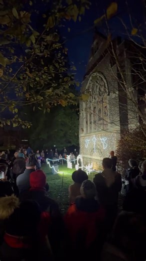 Christmas light switch on - feeling festive with community ❤️#switchon...