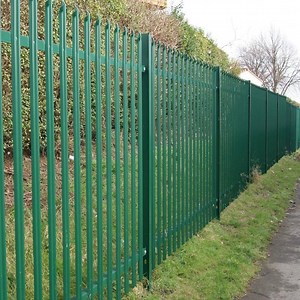 [Hot Item] Garden Fence Security Galvanized Steel Green Palisade Fencing