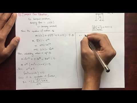 Damped Free Vibration | SDOF System Part 3| Structural Dynamics