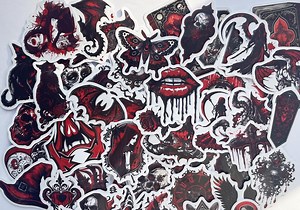 Gothic Bloodlines Stickers,vinyl Stickers,10-50 Pcs Random Pack, FREE Shipping , Laptop Stickers, Water Bottle Sticker..waterproof Stickers - Etsy